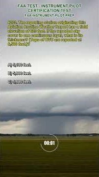 FAA - Instrument Pilot Q4203 #test #exams #instrument #weather #glider