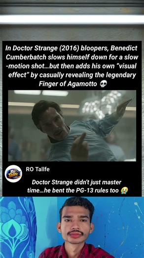In Doctor Strange (2016) bloopers, Benedict Cumberbatch slows himself down for a slow-motion shot…