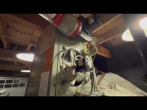 1980s Modine 30,000 BTU Gas fired unit heater startup