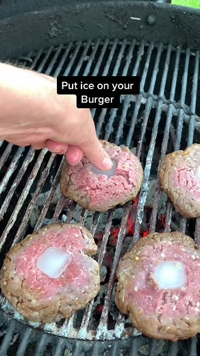 Innovative Grill Hack: Enhance Your Burger with Ice Cubes