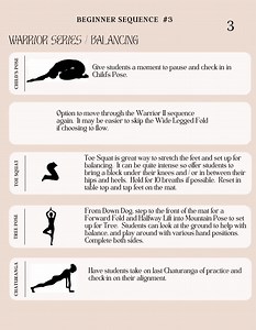 Yoga Class Sequences for Beginners | 5 Classes (PDF Pattern) - Etsy Canada