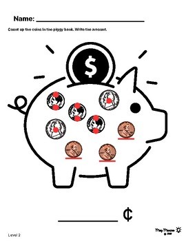 No Prep Adapted Money Worksheets Set 2