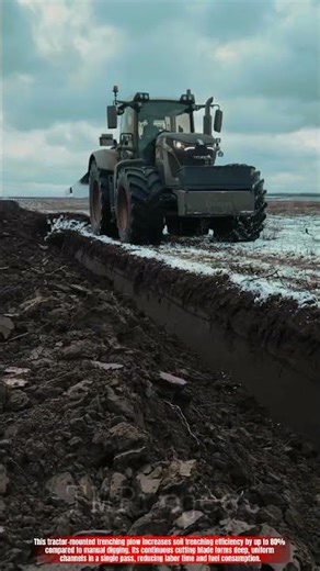 Innovative Tractor Trenching Plow System: Best High-Speed Soil Cutting Action