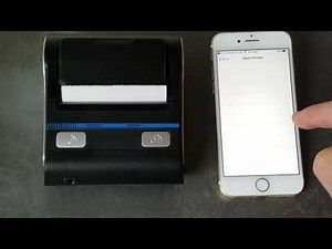 Printing Receipts Milestone MHT-8001 Bluetooth Thermal Printer