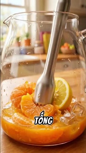 Cách pha Trà Quýt chua ngọt mát lạnh, giải nhiệt tức thì! 🍊