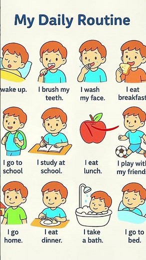 my daily routine # my daily routine #daily # routine #words