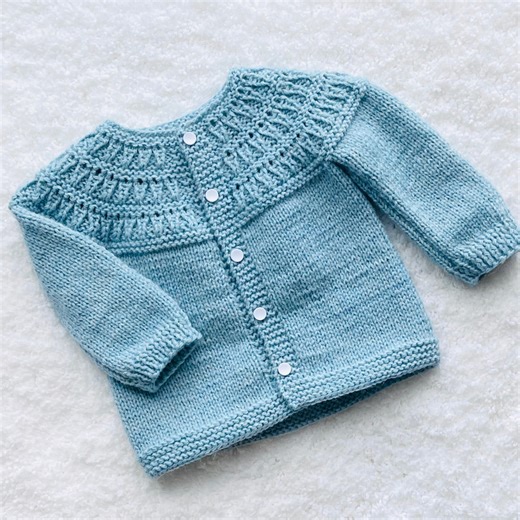 Digital PDF Knit Pattern: Easy Knit Baby Cardigan Sweater, Coat or Jacket With Follow Along Video Tutorial, Knitting for Baby Patterns - Etsy