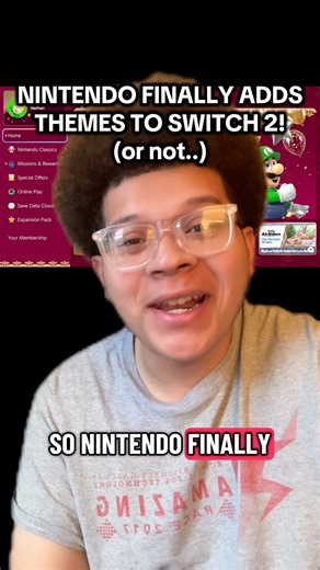 NINTENDO FINALLY ADDS THEMES FOR SWITCH 2! (or not…) #nintendo #switch2