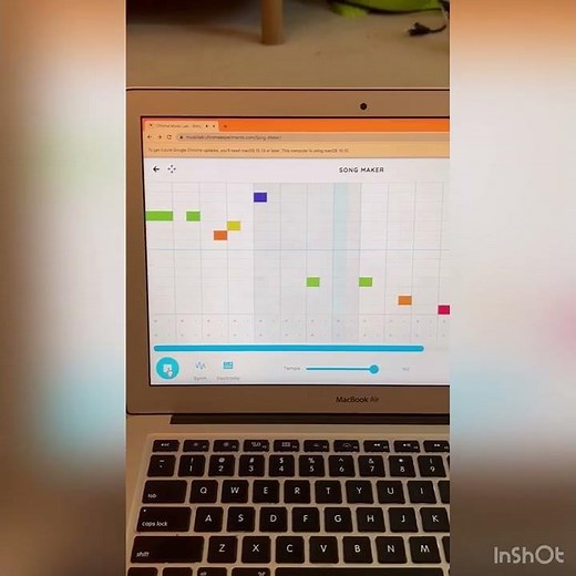 Super Mario Bros. Theme on chrome music lab
