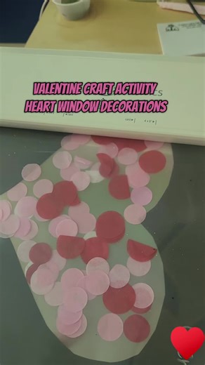 Valentine's Heart Stained Glass Craft for Kids