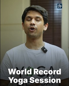 Don’t be late to make history.🤩 Join Lakhs across the globe to set a World Record from your living room. On June 21st, join Saurabh Bothra for yoga and become part of something unforgettable. Get fit | Create History. Register now. | Habuild Yoga Everyday