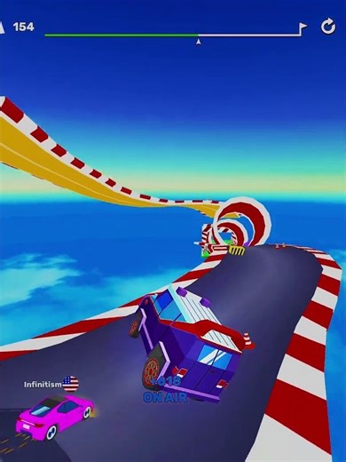 🚗⚡ Ramp Racing 3D Level 163 💀⚡ THIS JUMP IS ACTUALLY BROKEN! ONE MISTAKE = DEATH! #Shorts