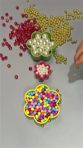 Zen Art🌺🔮Oddly Satisfying Colorful Flower Beads Falling | Your Brain will Like this