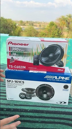 Alpine component vs pioneer component speakers with high quality sound with deep bass sound test🔊