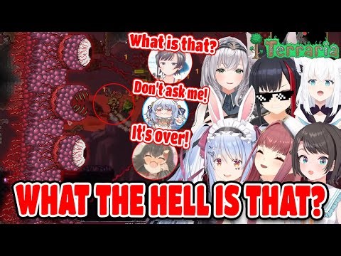 Hololive Girls Lose It Against Every Terraria Boss Hololive【ENG SUB】