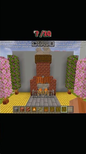 How to Build a Cozy Brick Fireplace in Minecraft #tweening