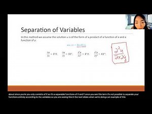 Separation of Variables - Linear Second order PDEs