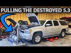 Removing The Blown Up 5.3 From the Suburban