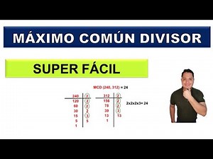 Máximo Común Divisor ¡Super Fácil!