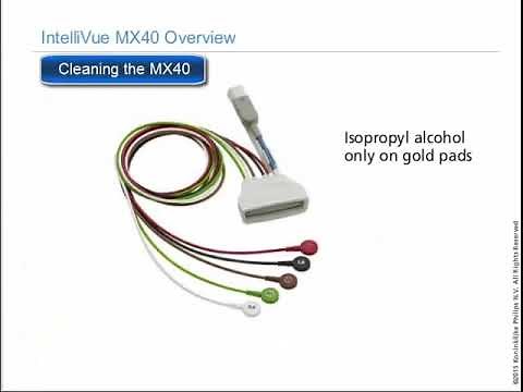 Philips IntelliVue MX40 Patient Monitor - Rechargeable Batteries and Cleaning
