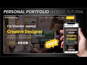 How To Make A Free PERSONAL Portfolio Website With WordPress, Portfolio Website Tutorial [No Coding]