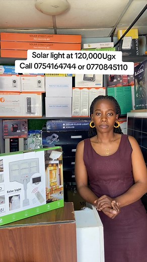 Grab this Solar Light at 120,000Ugx and brighten up your compound. Call or whatsapp us on 0754164744 0770845110 for orders and delivery. #Solar #solarlightsoutdoor #solarlight #solarfloodlight #solarstreetlights #foryou #bestsolarlights #SolarUganda #VarleysRenergySolar #MamaSolar #foryou #foryoupage #following #bestsolarcompany