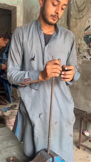 Unique technique for pressing large spring to small spring by hand #shorts #handtools