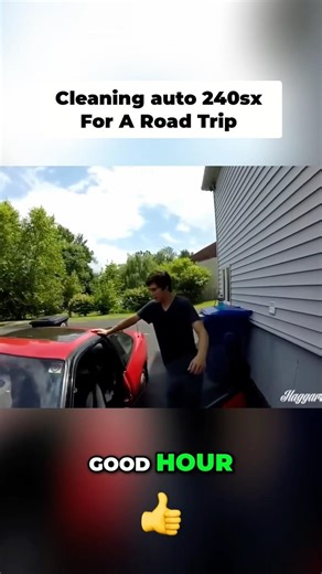 Cleaning auto 240sx for long road trip