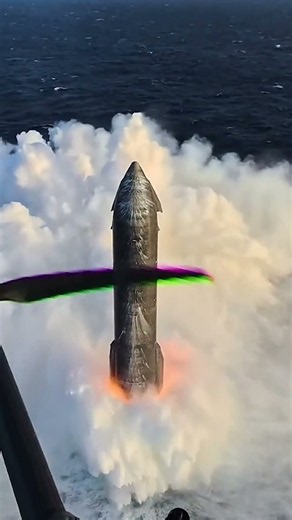 Drone View SpaceX Starship S40 Splashdown