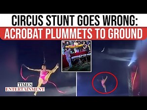 Brazilian Circus HORROR: Performer FALLS During Daring Aerial Hair-Stunt Gone WRONG | WATCH