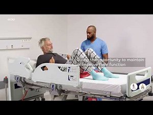 Repositioning in bed - Moving up in bed - Active patient | Patient Handling​ | Arjo Global