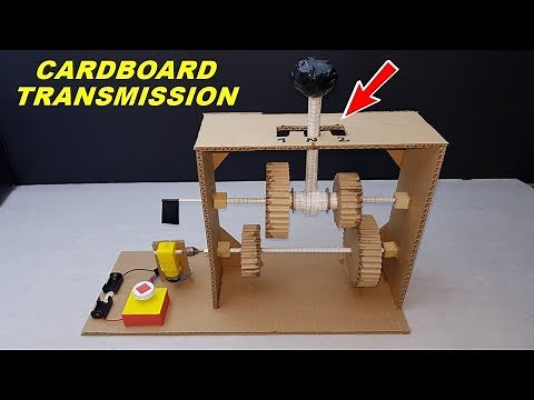 Diy 2 Speed Gearbox from Cardboard / Cardboard transmission