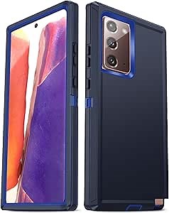 LeYi Compatible for Galaxy Note 20 Case [𝐍𝐨𝐭 𝐅𝐢𝐭 𝐍𝐨𝐭𝐞 𝟐𝟎 𝐔𝐥𝐭𝐫𝐚]: Note 20 Phone Case with Military Grade Protection, 3 in 1 Full Body Durable Phone Case for Galaxy Note 20, Blue