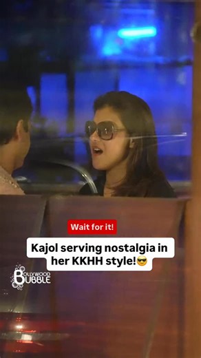 Bollywood Bubble on Instagram: "POV: Kajol takes you straight back to the Kuch Kuch Hota Hai era! @kajol [Kajol, Kajol Spotted, Bollywood, Bollywood Bubble]"