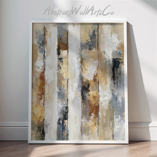 Abstract Vertical Panels, Neutral Textured Modern Wall Art (digital Download) 273 - Etsy