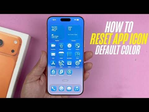 iPhone 17 Pro Max - How To Reset App Icon Colors Back To Default