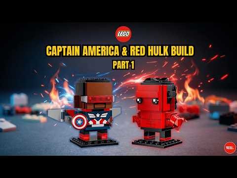 LEGO BrickHeadz Captain America & Red Hulk Speed Build | PART 1