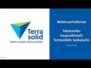 Teksturoitu kaupunkimalli Terrasolidin työkaluilla