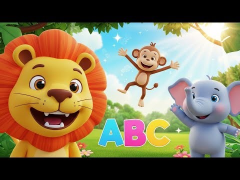 Alphabet Safari – Full A–Z 🐱🦁 | Fun Baby Songs & Nursery Rhymes for Toddlers Learning ABCs