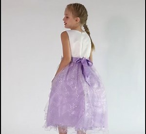 Watch Girls Sequin Tulle Party Dress MM7 on Amazon Live