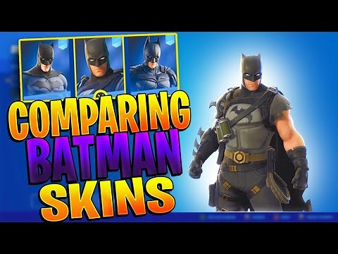 Comparing The 3 Batman Skins In Fortnite (New Batman Zero Bundle Gameplay & Review)