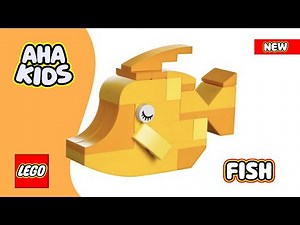Lego Fish (YELLOW) Building Instructions - Lego Classic 10704