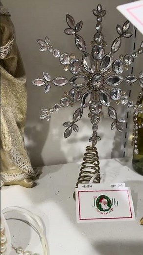 Raz 12" Jeweled Star Christmas Tree Topper 4516291