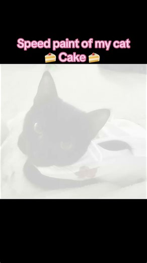 Here’s another piece I did of my sweet cat, Cake! Isn’t she adorable in her teddy bear onesie🥺💛 She had that onesie on cause she got spayed #speedpaint #cat #kitten #art #artist
