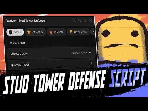 Stud Tower Defense script – (Infinity money, Autofarm)
