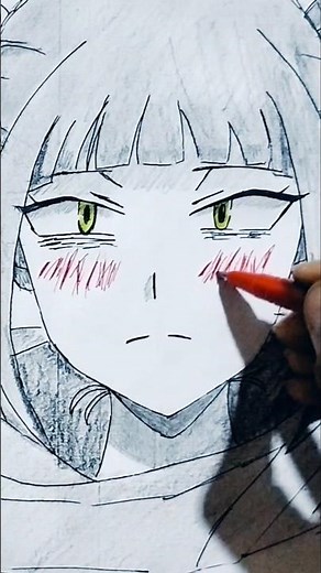 Drawing Toga Himiko from My Hero Academia ✏️✨ #art #howtodraw #myheroacademia