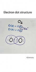 Electron dot structure of o2 (oxygen) #electrondotstructure
