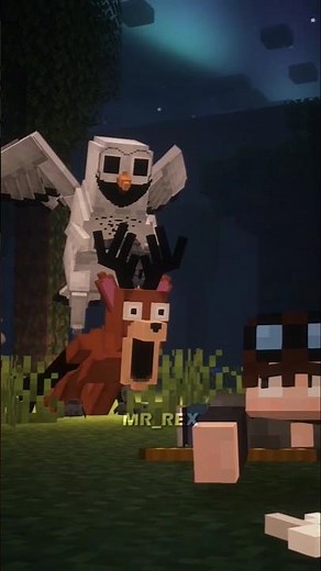 Don't mess with the owl 💀 #minecraft #minecraftanimation