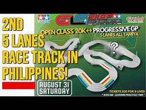 Tamiya mini4wd open class 2ND 5 Lanes race track in PHILIPPINES at GLG Tamiya Shop