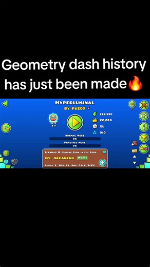 Gd history has been made!#geometrydash !#geodash #gd #geometrydashlevel